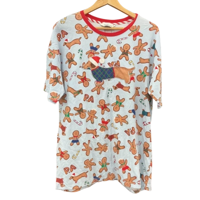 Peter Alexander Womens Size M Christmas Pyjamas Blue / Pattern 