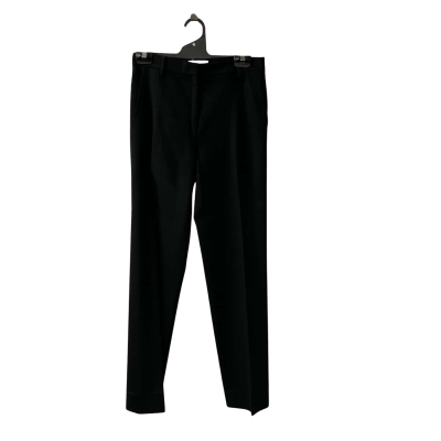 Max Mara Women's Size 10 Straight Leg Wool Pants in Black  