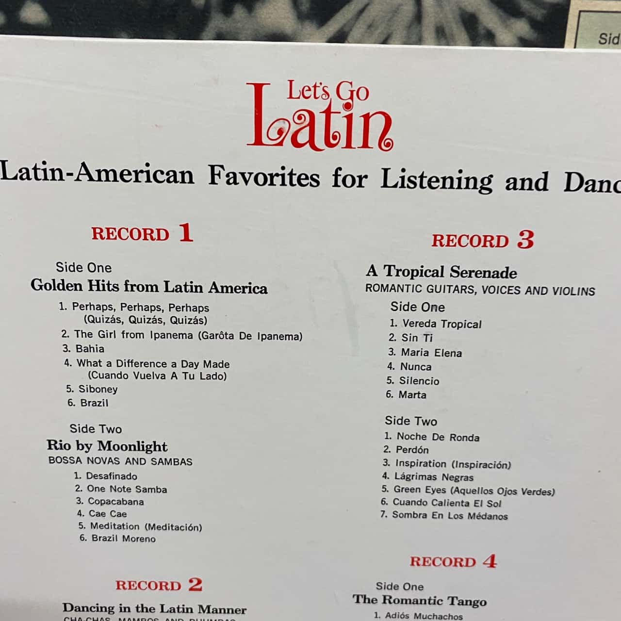Latin Record Guide Vintage, Readers Digest, Let’s Go Latin, Record Set(s) - Used Good ...
