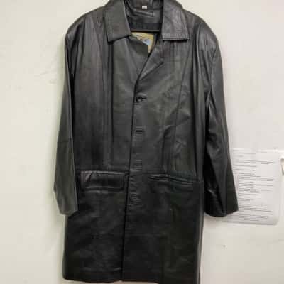  Mens  Size M Leather Jacket Black  