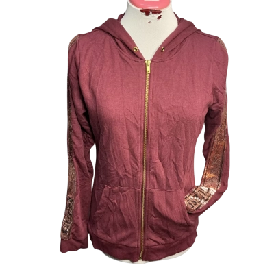 Guess Womens  Size S Hooded Jacket Maroon 