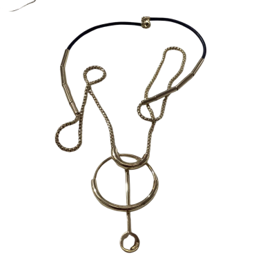 Mimco Womens Necklace Black  / Gold 