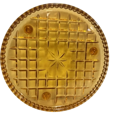 Vintage Amber Glass Plate