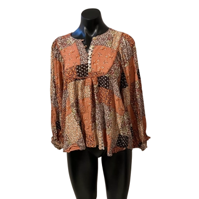 Mombasa rose  Womens  Size M Blouse Brown / Floral 