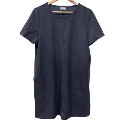 Sussan Black Seam-Detail Dress Size S