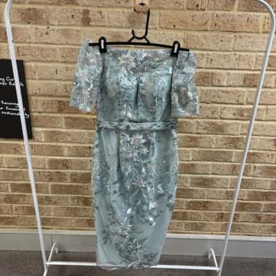 Jadore Womens teal dress Size 8 