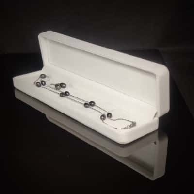 New Grey Tahitian Pearls 24cm Long Necklace Plus Pearl Drops In 925 Silver (2cm)