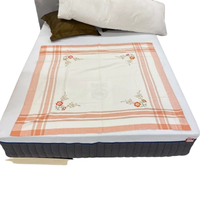 Vintage Embroidered Table Cloth 120 x 120cm 