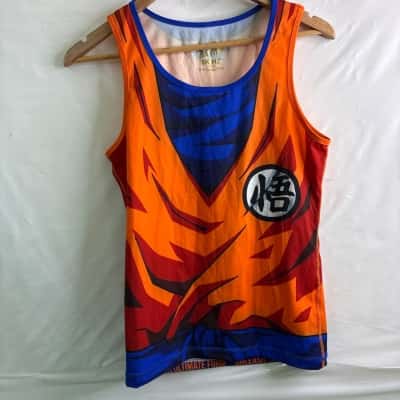  Just Saiyan Mens Size XS 2 Piece Goku Jersey + Tracksuit Pants Multicoloured 