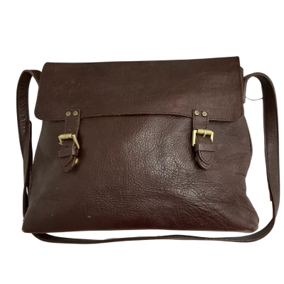 Mulberry brown leather satchel