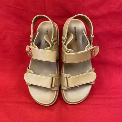 London Rebel Womens  Size 8 Beige/Camel Coloured Sandals