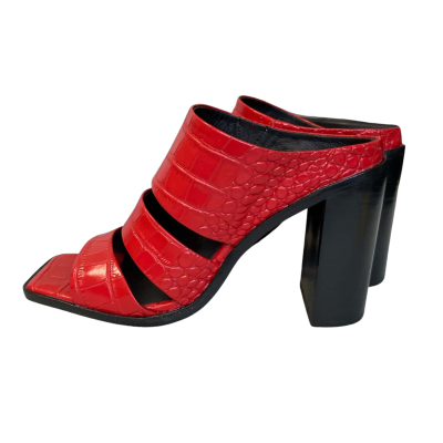 Sol Sana Womens Leather Size 39 Red 