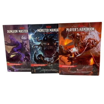 3x Dungeons and Dragons Hard Cover Books 
