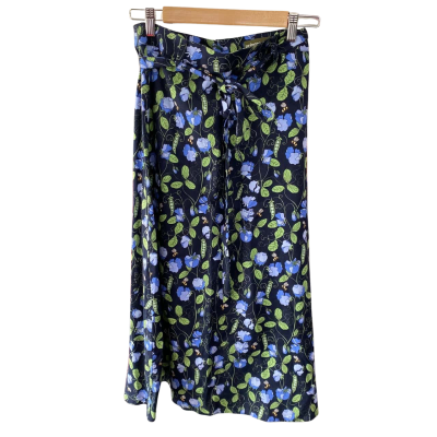 Princess Highway Womens  Size 10 A-Line Skirt / Midi Skirt Blue / Floral / Green / Purple 