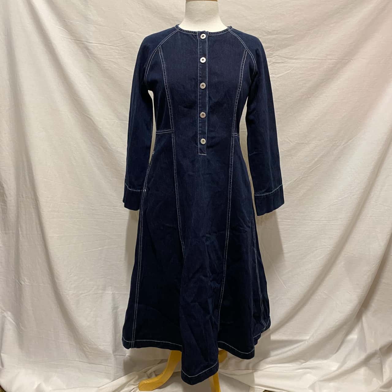 kowtow denim dress Kowtow Eames Dress - Workwear Blue Denim
