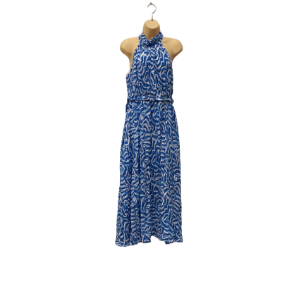 Spicy Sugar Womens  Size 12 Halter Neck Dress Blue / Pattern 