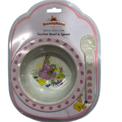 Bunnykins By Royal Doulton Suction Bowl & Spoon - Brand New Still Sealed In Packaging 