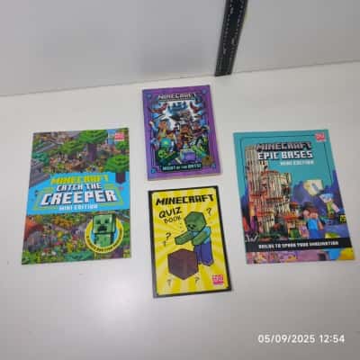 Minecraft Books Bundle 4pcs 