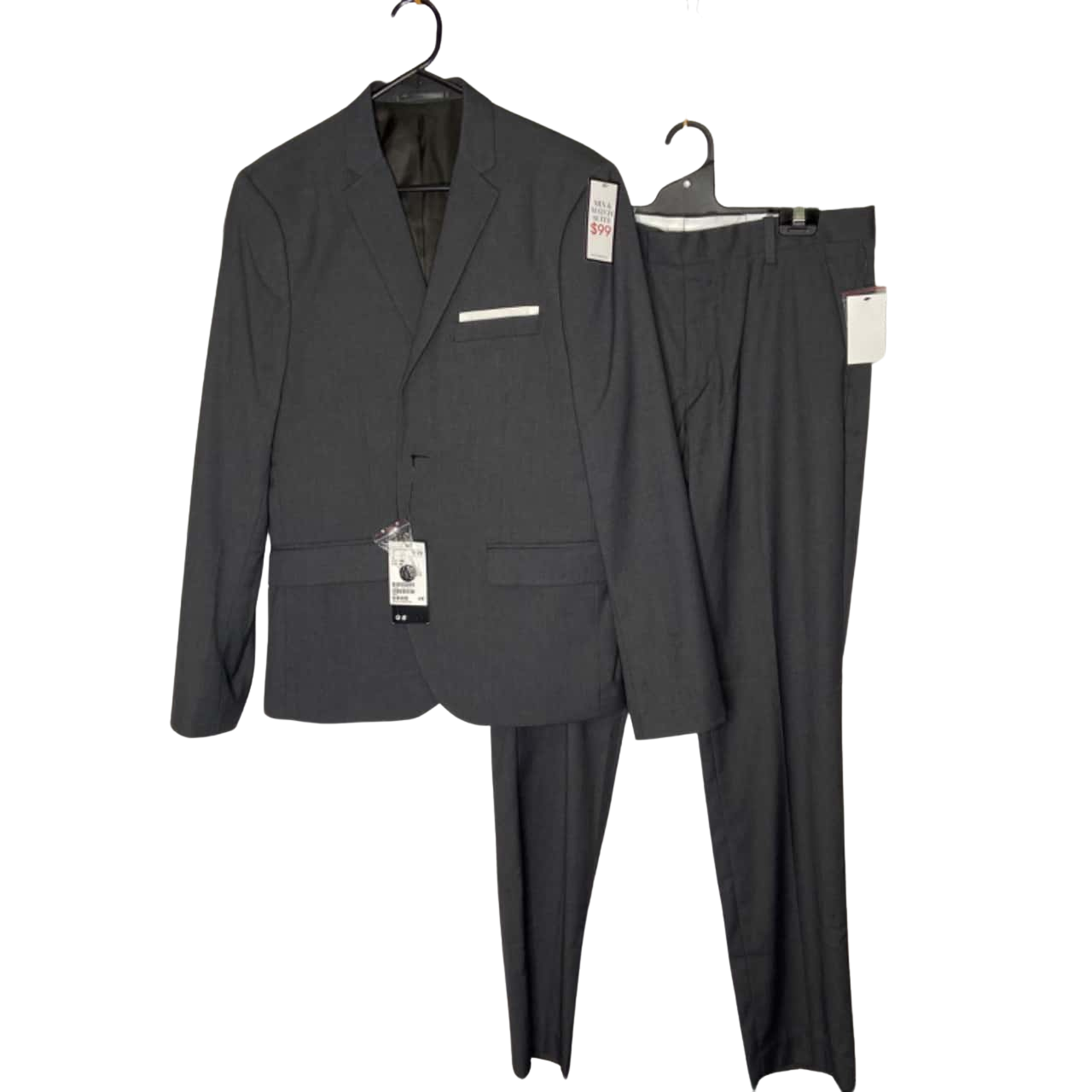 H&M Mens Size 34R Pants / 38R Blazer Mix & Match 2 Piece Suit Grey BNWT