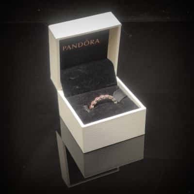 Rare Retired Red Energy Pandora Ring Size 5 In Original Box