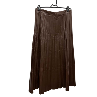 Dream House Womens  Size 16 A-Line Skirt / Maxi Skirt / Pleated Skirt Brown 