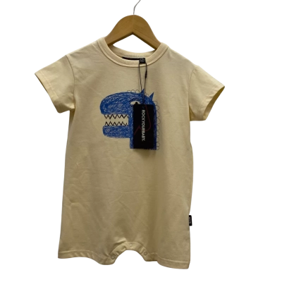 Rock Your Baby Size 12-18m Onesie Cream BNWT