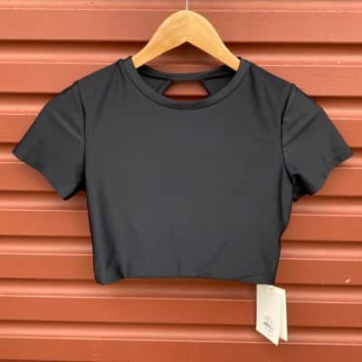  Henne Womens Size 10 Black Agata Top 