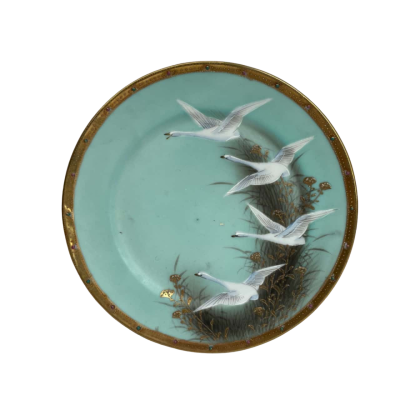 Hand painted Nippon 7 1/4 Geese In Flight