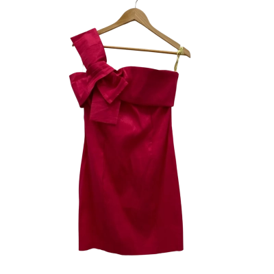 Bardot Women's Size 12 Mini Dress / Off The Shoulder Dress Hot Pink  