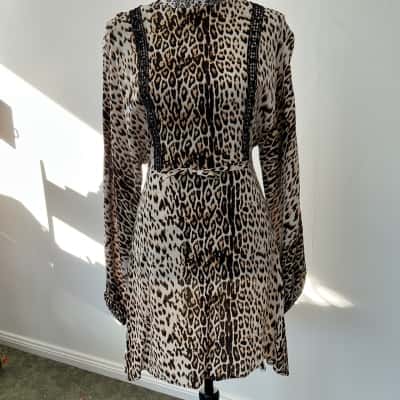 River Island Womens  Size 10 Cocktail Dress Animal print 