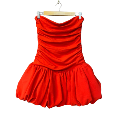  BNWT Womens Size L Red Mini/Bubble Dress  