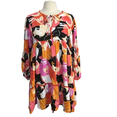 Ava & Mia Womens  Size 12 Colourful Long Sleeve Print Dress