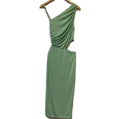 Sage + Paige Womens Asymmetrical Dress Size 10 Green 