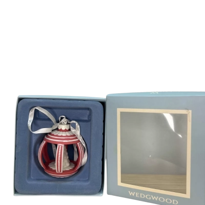 Wedgwood Jasperware Red Limited Edition Christmas Tree Bauble Ornament