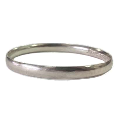  Womens Engraved Bangle Sterling Silver 