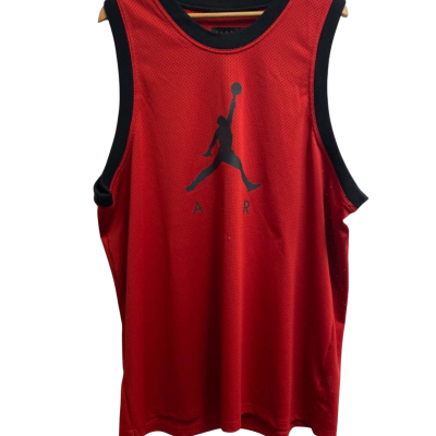 Jordan Mens Size XXL Jersey Black / Red 