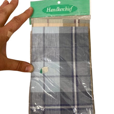 100% Cotton Men’s Handkerchiefs 3 pk