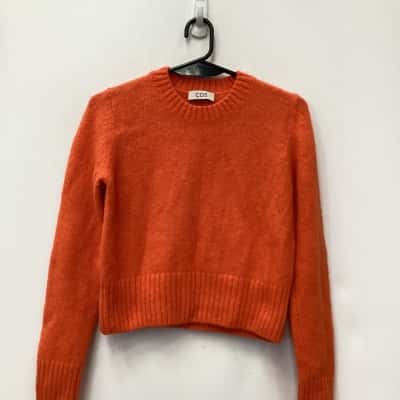 COS Womens Knit Jumpers Orange Size S