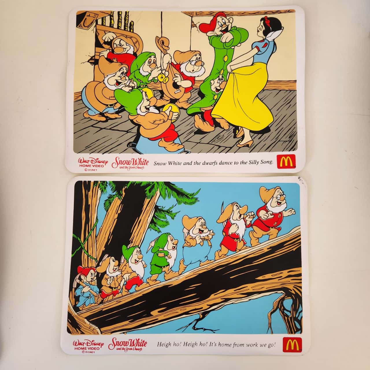 1990s Snow White & Seven Dwarfs McDonalds Placemats Vintage(s)
