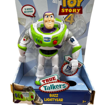 Buzz Lightyear Action Figure True Talkers Toy Story 4 Disney Pixar