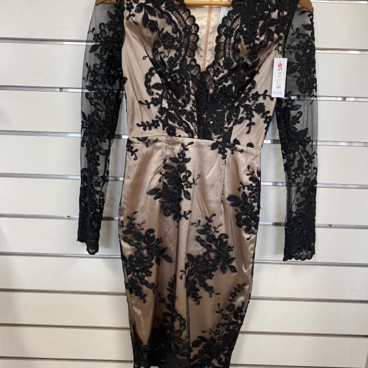 Stylestalker Black and Cream Dress Lace Size 8/S (s) - New Without Tags |  Salvos Stores