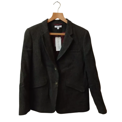 Meredith Womens  Size 12  Tweed Blazer Checked 