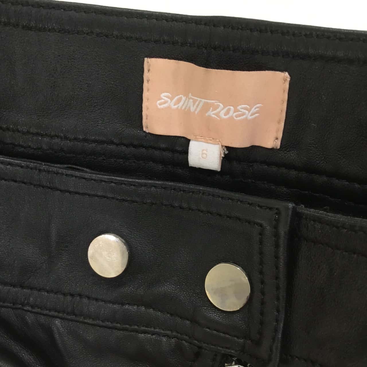 Saint Rose Real Leather Skirt (s)