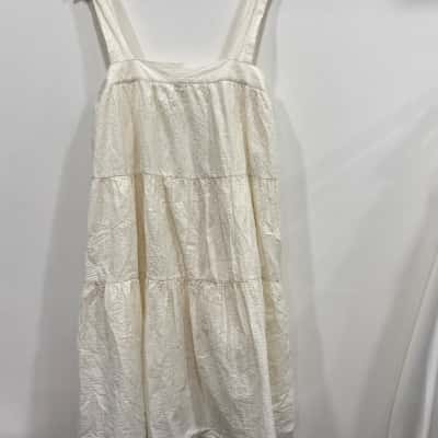 Aware Womens  Size XL Sleeveless Dress  Cream 