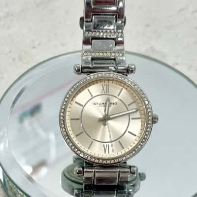 Sturhling Womens Diamonte’s Silver Watch