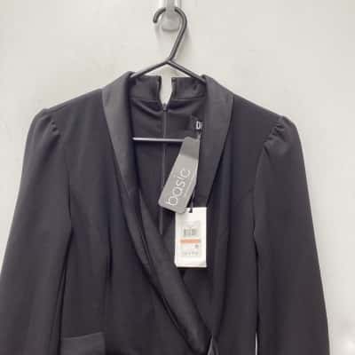 NEW- DKNY Womens Jumpsuit Size 2 Black  