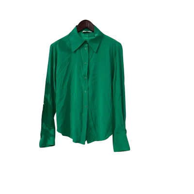 Scanlan Theodore Womens  Size 10 Long Sleeve Shirt Green 