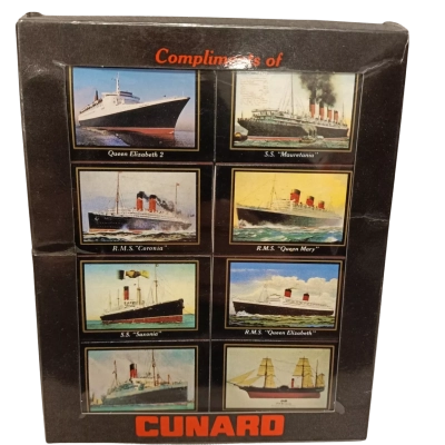 Cunard Cruise Lines 8 pk Decorative Matchboxes 