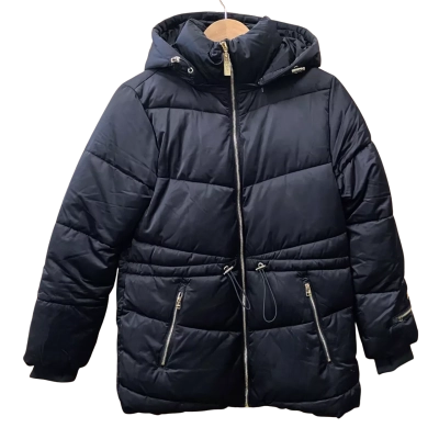 Decjuba D-Luxe Black Hooded Puffer Jacket Size XS