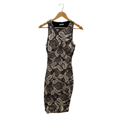 Kookai Womens Size 2 Snake Skin Bodycon Dress